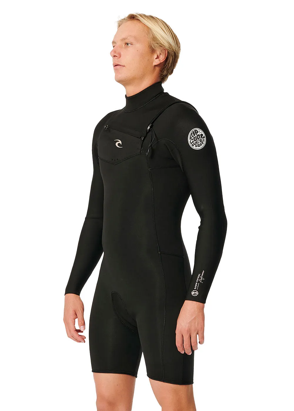 Rip Curl Mens Dawn Patrol Yulex 2mm GBS Chest Zip Long Sleeve Spring Suit