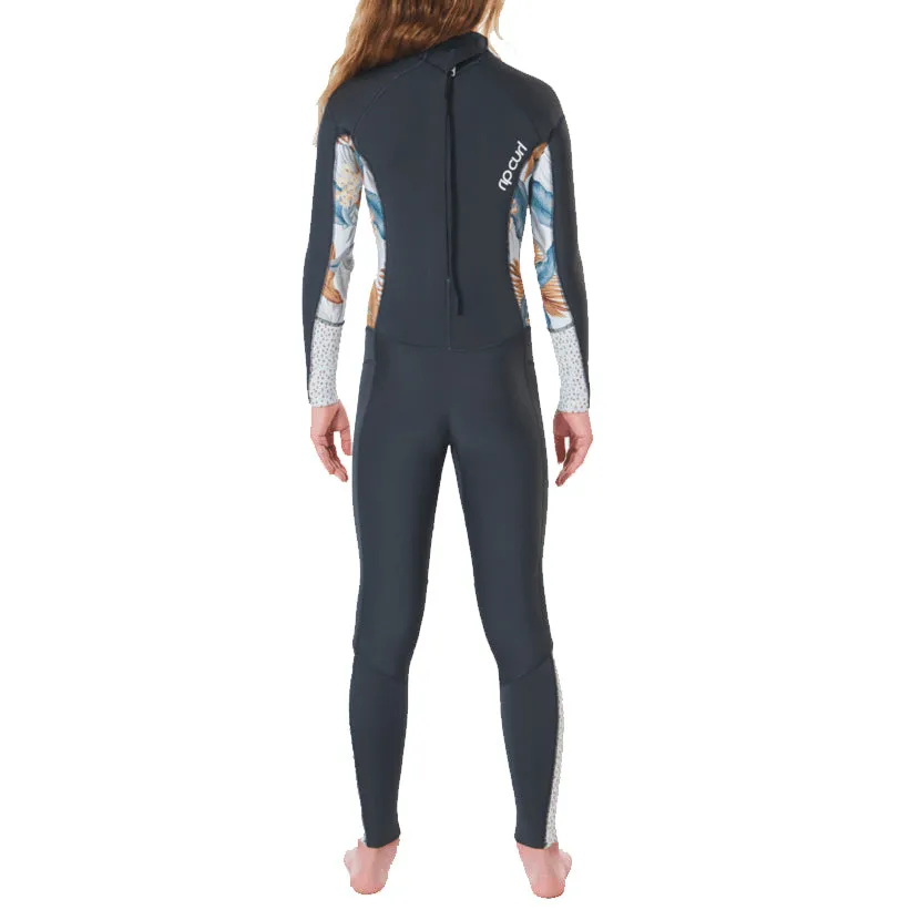 Rip Curl Youth Girls 4/3 Dawn Patrol Back Zip Wetsuit