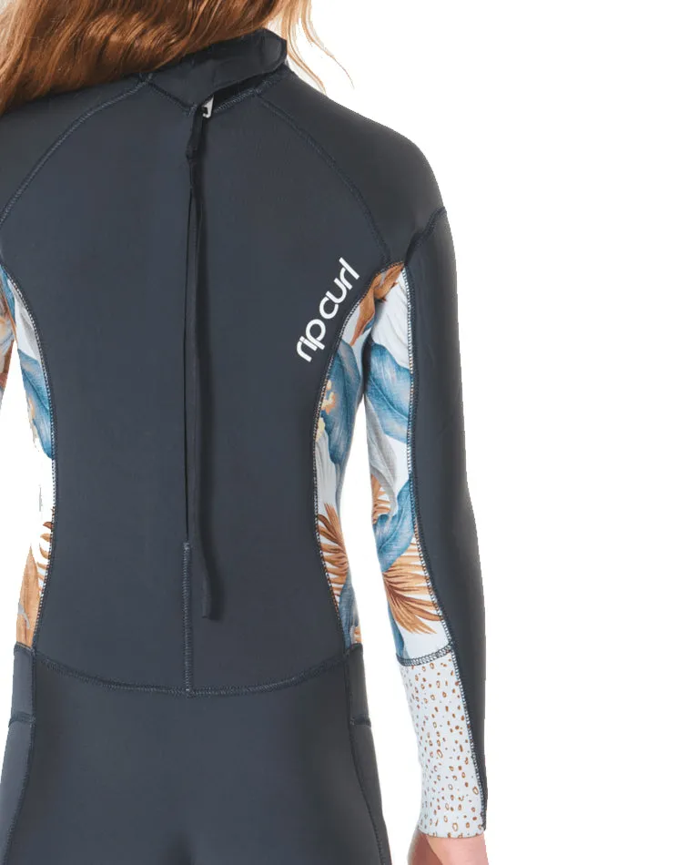 Rip Curl Youth Girls 4/3 Dawn Patrol Back Zip Wetsuit