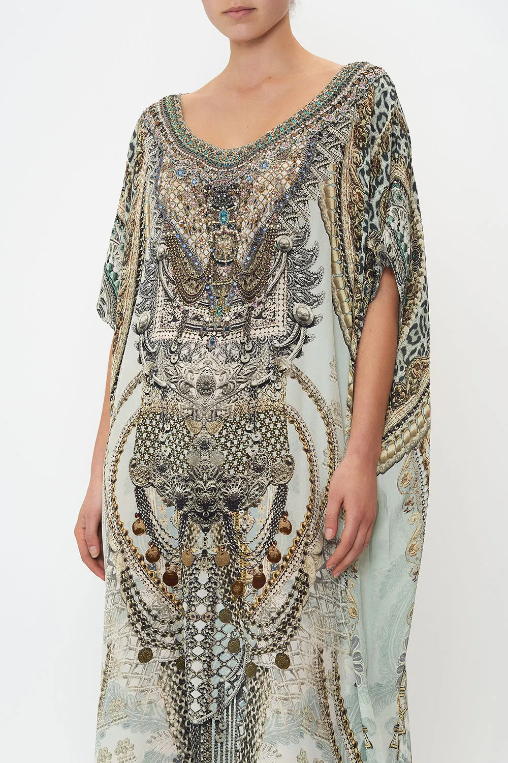 Round Neck Kaftan - Free Espiritu