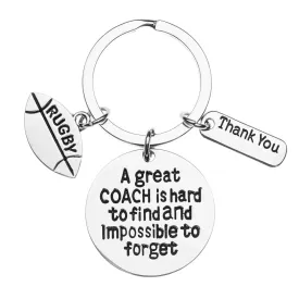 Rugby Great Coach is Hard to Find Keychain