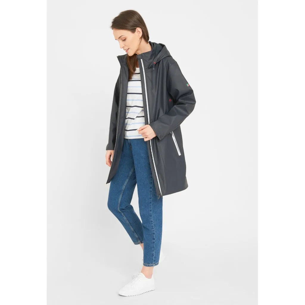 Silla PU Jacket - Navy