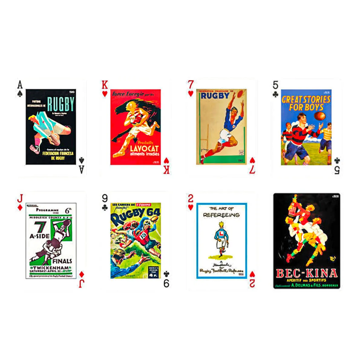 The Art of Rugby Playing Cards