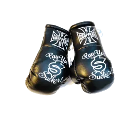 WCC - MINI BOXING GLOVES PAY UP SUCKER - Black