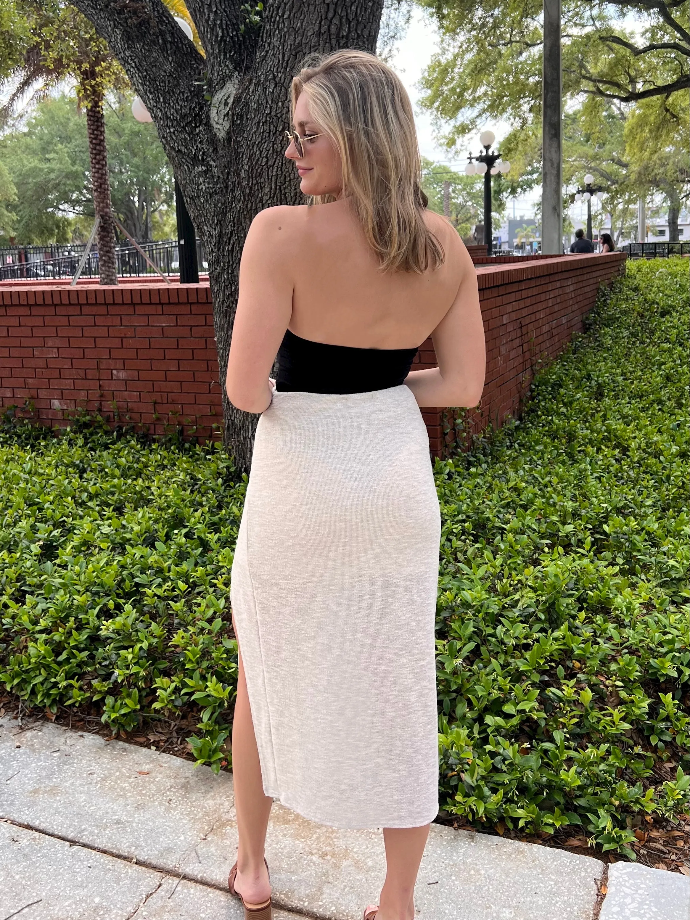 WYATT MAXI SKIRT IN OATMEAL