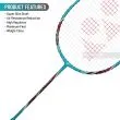 Yonex Arcsaber 73 Light Aqua Blue Badminton Racket Prestrung Blue - Made in China