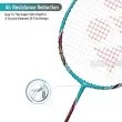 Yonex Arcsaber 73 Light Aqua Blue Badminton Racket Prestrung Blue - Made in China