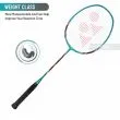 Yonex Arcsaber 73 Light Aqua Blue Badminton Racket Prestrung Blue - Made in China